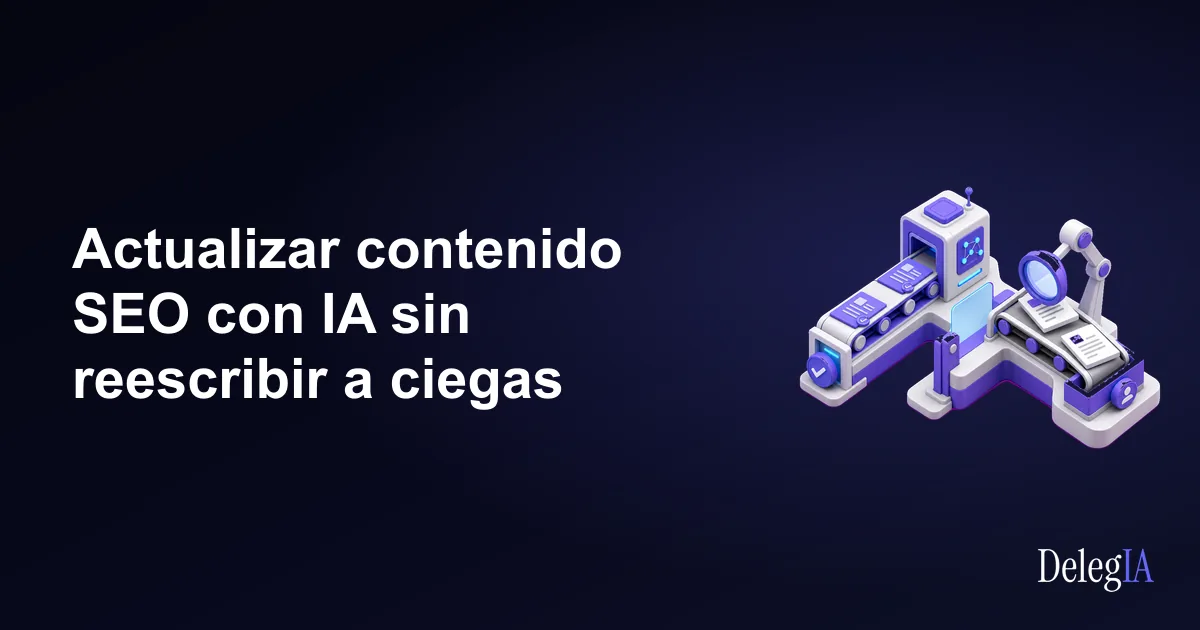 Actualizar contenido SEO con IA sin reescribir a ciegas