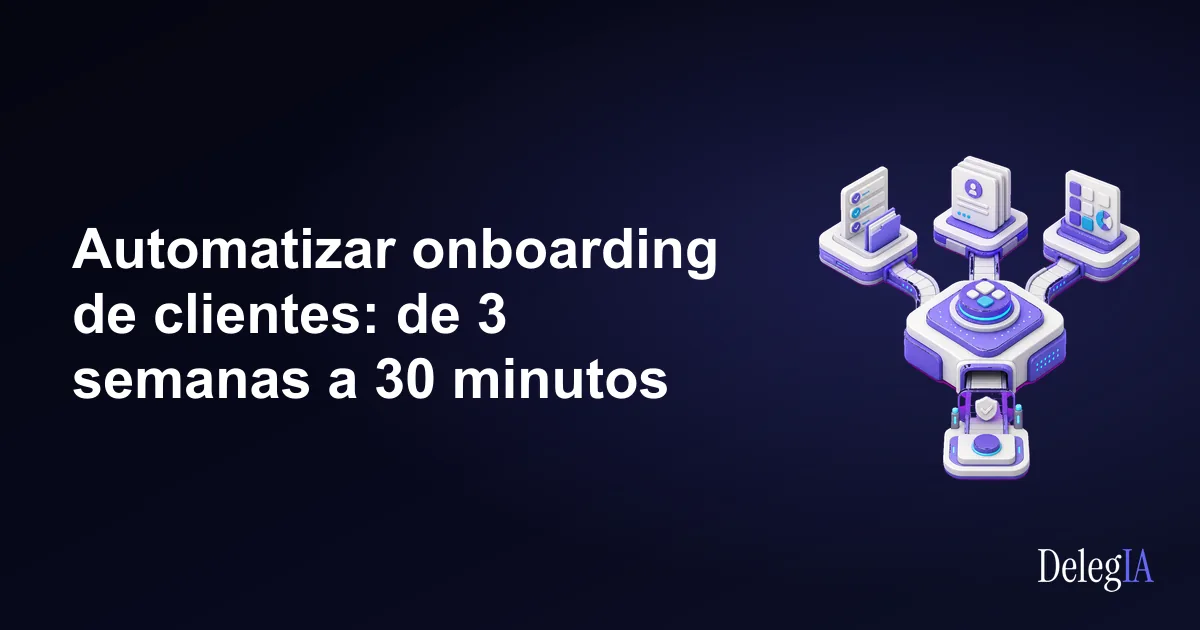Automatizar onboarding de clientes: de 3 semanas a 30 minutos